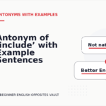 Antonym of ‘include’ with Example Sentences