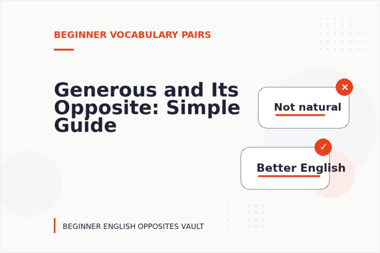 Generous and Its Opposite: Simple Guide Generous and Its Opposite: Simple Guide